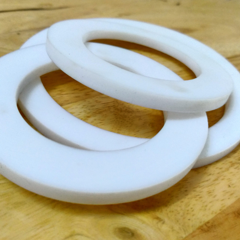 Vòng đệm nhựa ptfe màu trắng